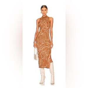 Paloma Midi dress in cinnamon by heartloom